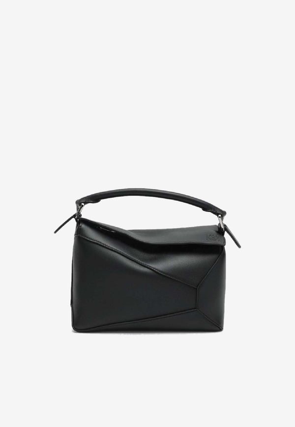 Loewe Small Puzzle Edge Top Handle Bag Black A510P60XACLE/S_LOEW-1100