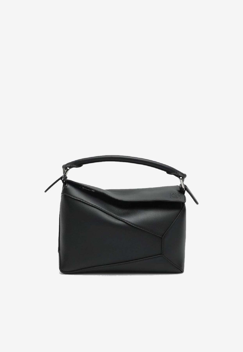 Loewe Small Puzzle Edge Top Handle Bag Black A510P60XACLE/S_LOEW-1100