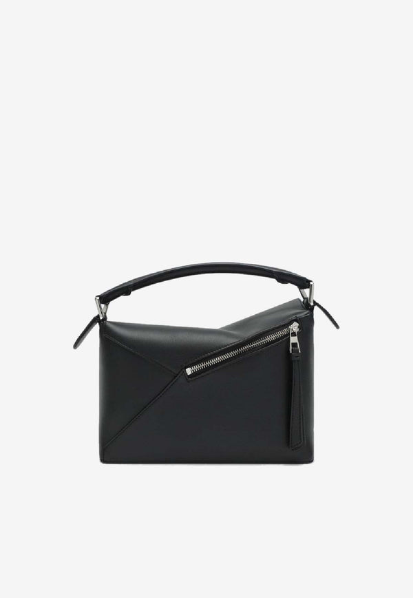 Loewe Small Puzzle Edge Top Handle Bag Black A510P60XACLE/S_LOEW-1100