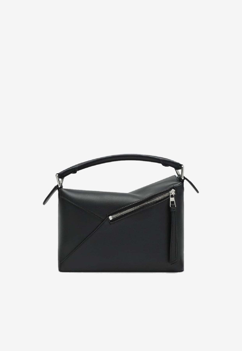 Loewe Small Puzzle Edge Top Handle Bag Black A510P60XACLE/S_LOEW-1100