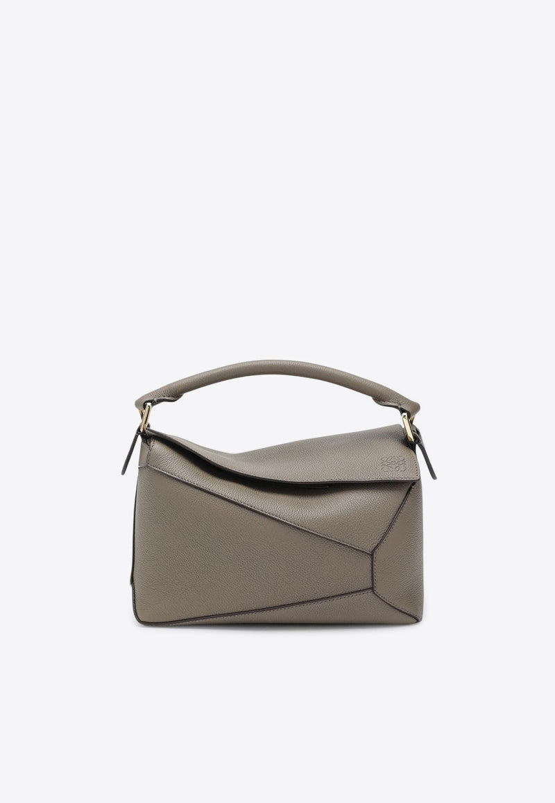 Loewe Small Puzzle Edge Top Handle Bag Taupe A510P60XAWLE/S_LOEW-3170