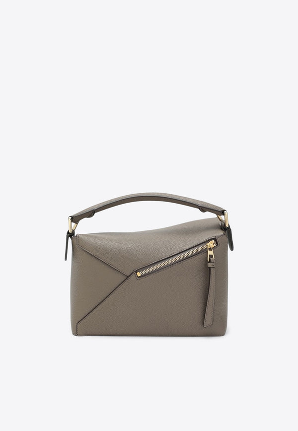 Loewe Small Puzzle Edge Top Handle Bag Taupe A510P60XAWLE/S_LOEW-3170