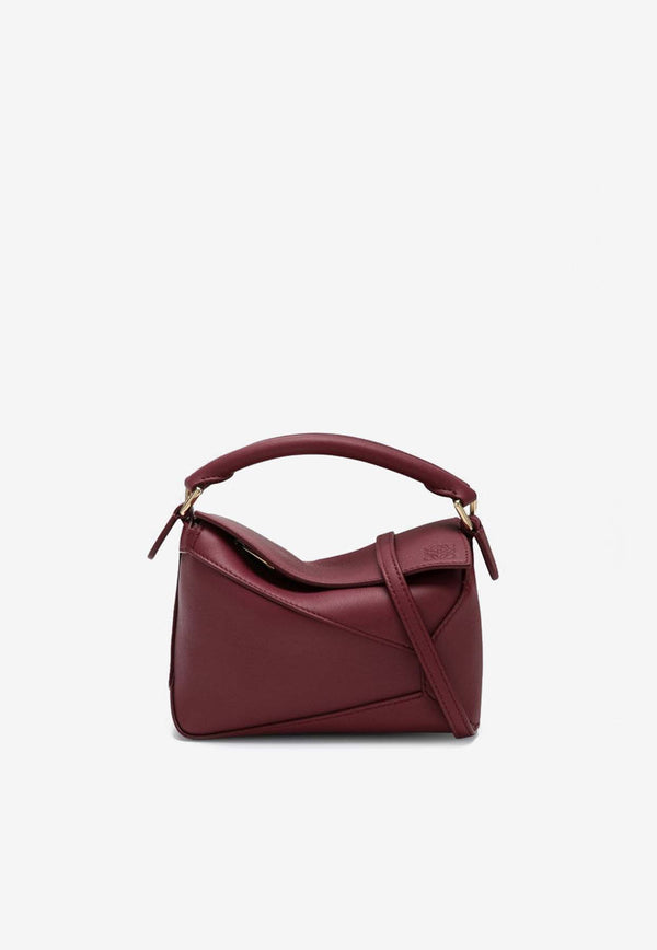 Loewe Mini Puzzle Leather Top Handle Bag Crimson A510P88X26LE/P_LOEW-1048