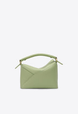 Loewe Mini Puzzle Top Handle Bag in Calf Leather Green A510P88X26LE/P_LOEW-3916