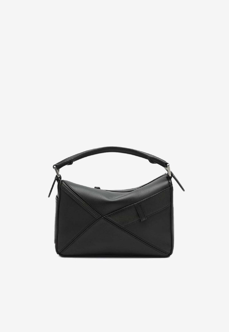 Loewe Small Puzzle Calf Leather Handbag Dark Brown A510S21XCQLE/S_LOEW-0041