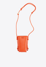 GANNI Bou Embossed Logo Crossbody Bag Orange A6141ORANGE