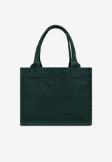 GANNI Large Logo Patch Tote Bag Green A6280GREEN