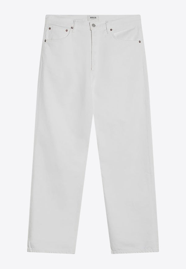 Agolde Classic Straight-Leg Jeans White A6421183/Q_AGOLD-MSHAK