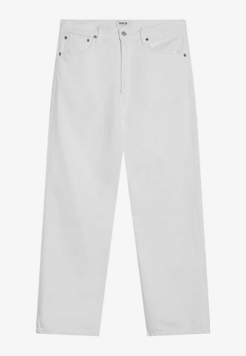 Agolde Classic Straight-Leg Jeans White A6421183/Q_AGOLD-MSHAK