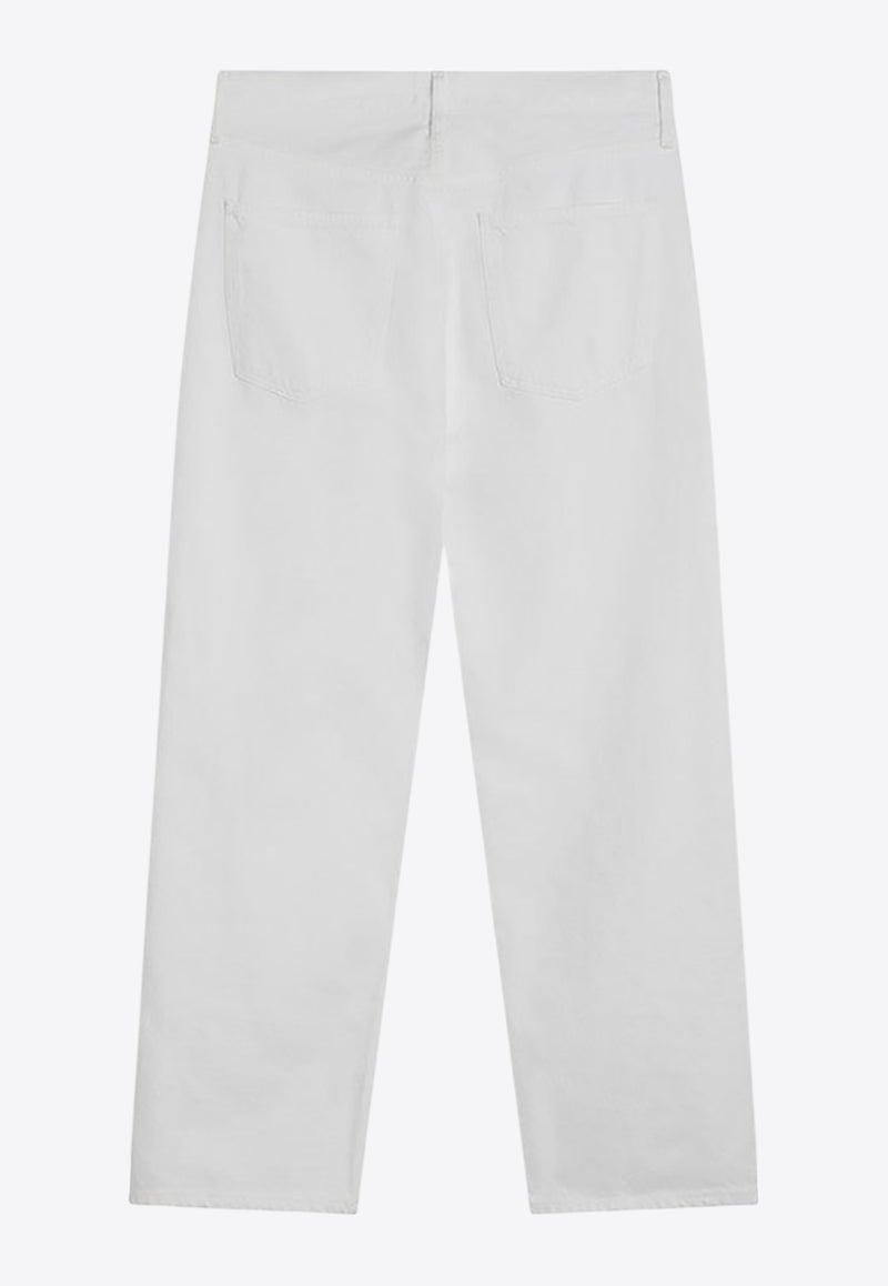 Agolde Classic Straight-Leg Jeans White A6421183/Q_AGOLD-MSHAK