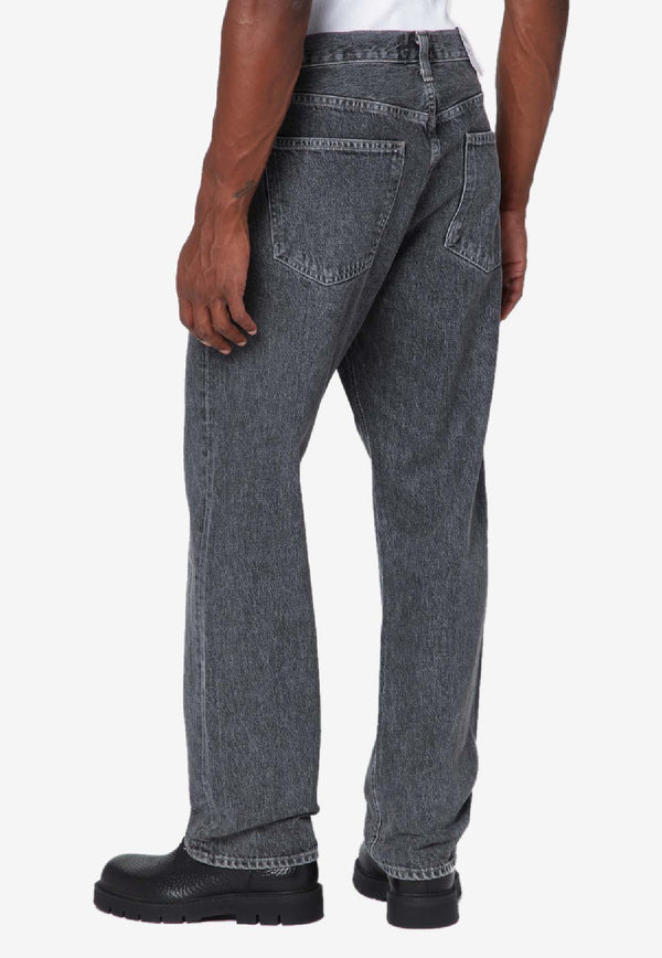 Agolde 90's Straight-Leg Washed Jeans Gray A6421346/R_AGOLD-FRSH