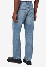 Agolde 90's Straight-Leg Washed Jeans Blue A6421371/R_AGOLD-FRCT