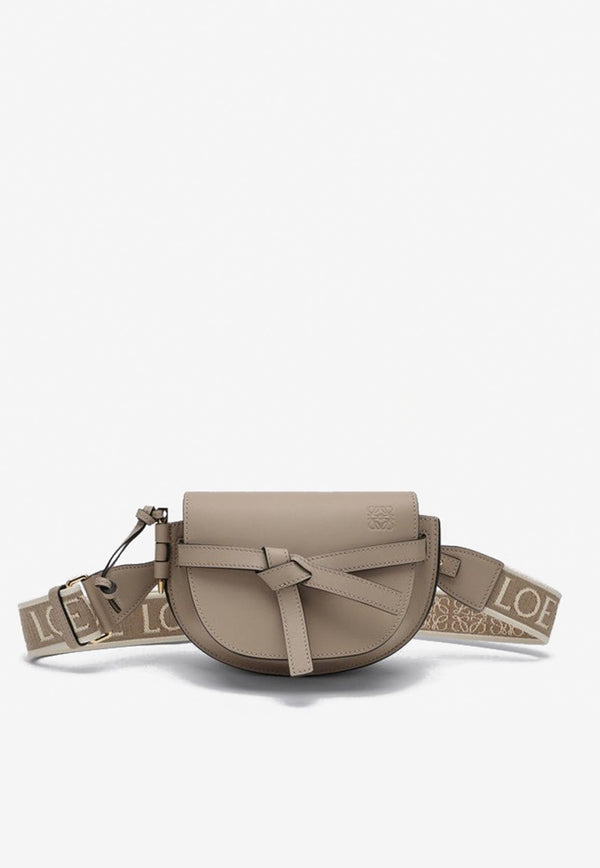 Loewe Mini Gate Dual Crossbody Bag in Calf Leather Beige A650N46X13LE/P_LOEW-2150