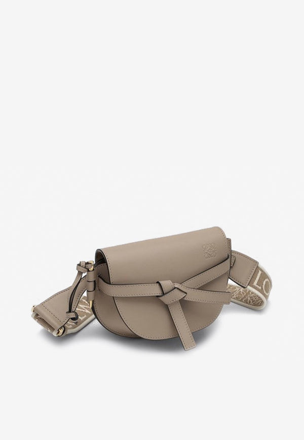 Loewe Mini Gate Dual Crossbody Bag in Calf Leather Beige A650N46X13LE/P_LOEW-2150