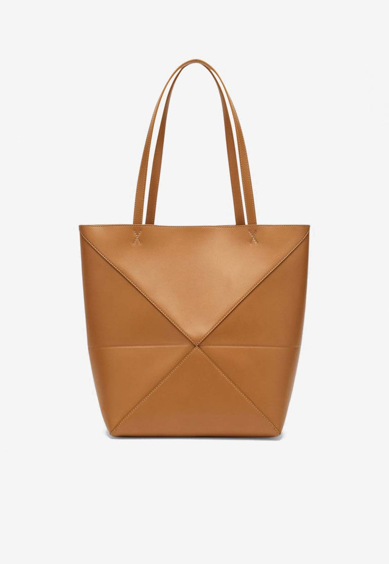 Loewe Medium Puzzle Fold Leather Tote Bag Camel A657G50X01LE/P_LOEW-2586