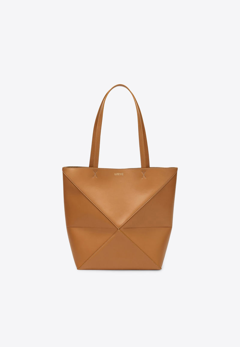 Loewe Medium Puzzle Fold Calf Leather Tote Bag Camel A657G50X01LE/R_LOEW-2586