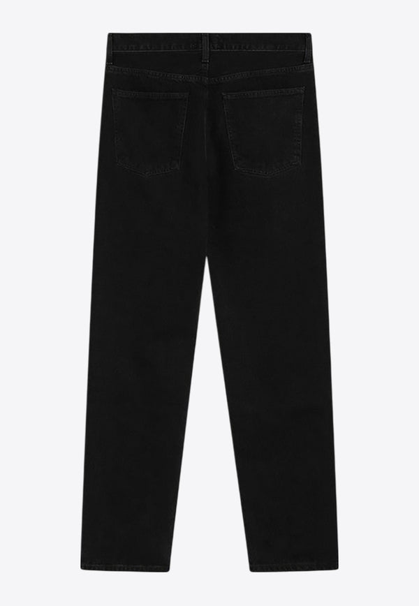 Agolde Classic Straight-Leg Jeans Black A6731683/Q_AGOLD-KBR