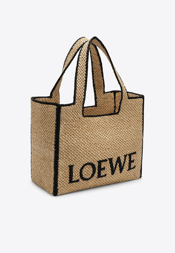 Loewe Large Logo Raffia Tote Bag A685B60X03NF/O_LOEW-2123 Natural