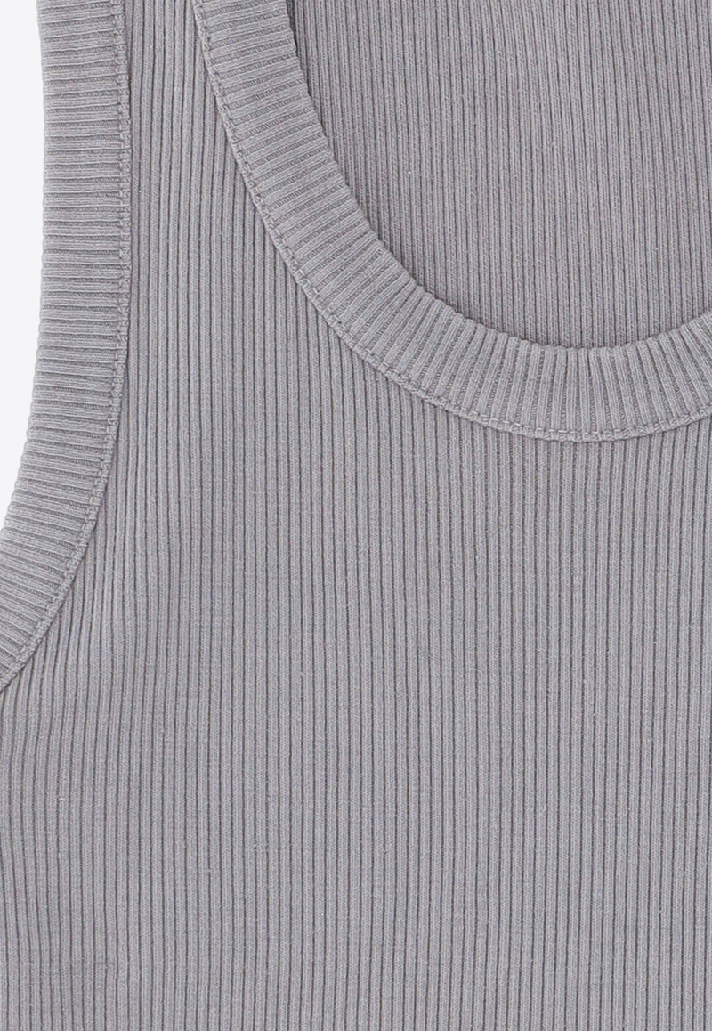 Agolde Ribbed Poppy Tank Top Gray A7056-1260_000_STCLD