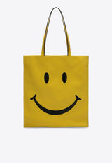 Moschino Smiley Nappa Leather Tote Bag Yellow A73058002/P_MOSCH-1027