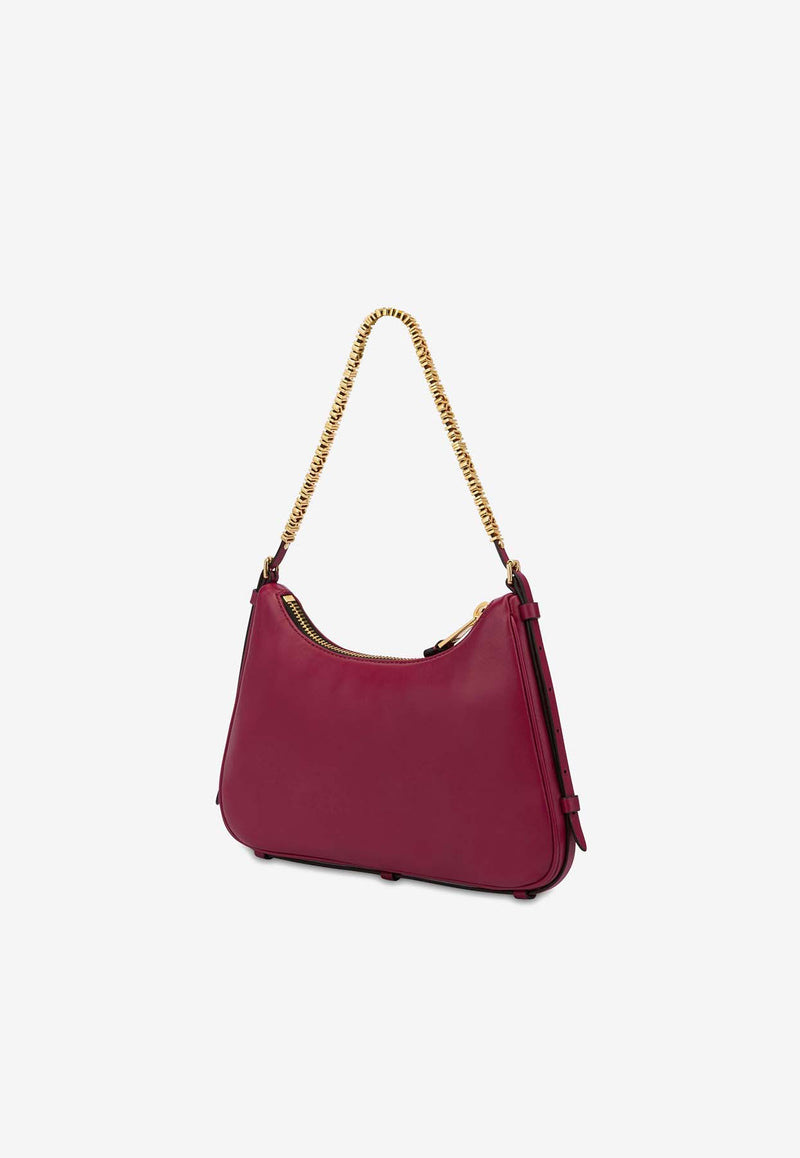 Moschino Small Nappa Leather Hobo Bag A732080020197 0197 Red