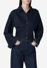 Agolde Essential Denim Shirt Indigo A74011812/S_AGOLD-NSE