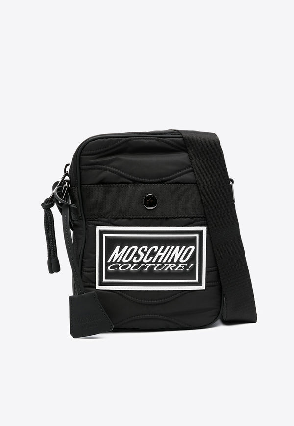 Moschino Logo-Patch Messenger Bag A7445 8227 1555