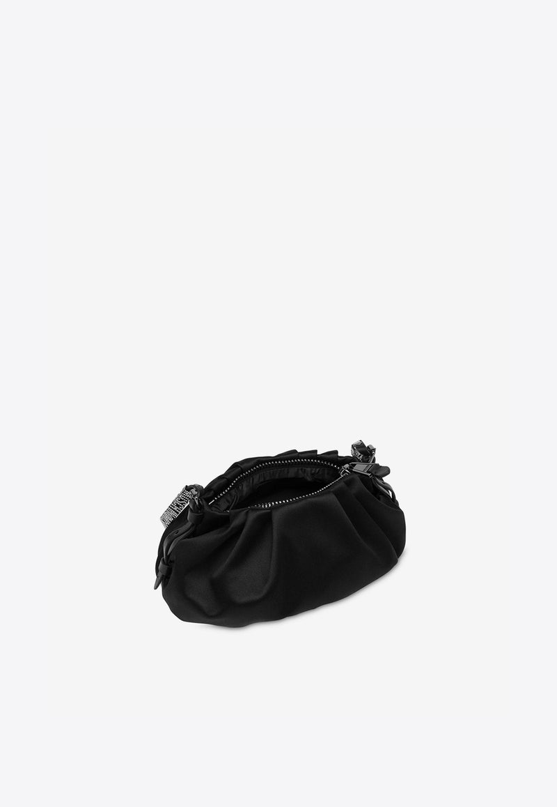Moschino Mini Lettering Satin Shoulder Bag A7523 8220 5555