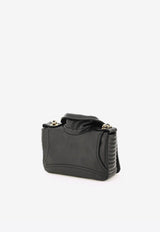 Moschino Small Biker Leather Shoulder Bag Black A7555 8002 1555