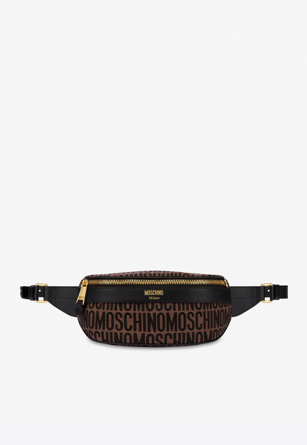 Moschino All-Over Jacquard Logo Belt Bag A7701 8268 1103