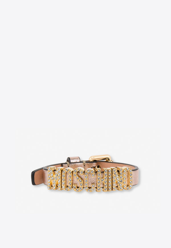 Moschino Mini Logo Lettering Laminated Bracelet A7756 8011 1225