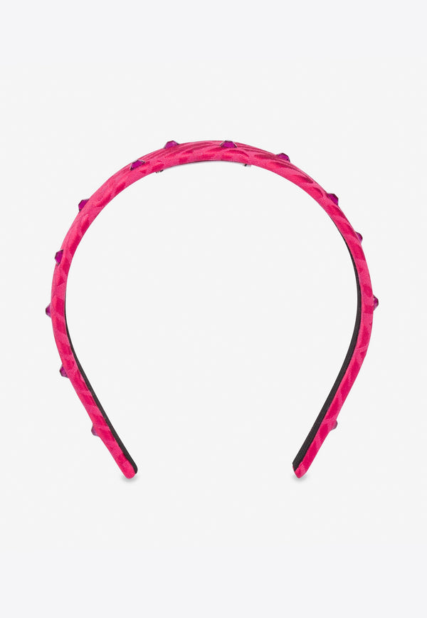Moschino All-Over Jacquard Logo Headband A7784 8268 2217