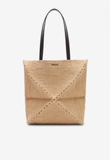 Loewe Puzzle Fold Raffia Tote Bag Natural A779G50X08NF/Q_LOEW-2123