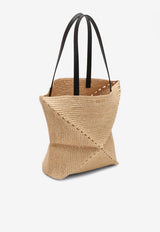 Loewe Puzzle Fold Raffia Tote Bag Natural A779G50X08NF/Q_LOEW-2123