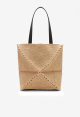 Loewe Puzzle Fold Raffia Tote Bag Natural A779G50X08NF/Q_LOEW-2123