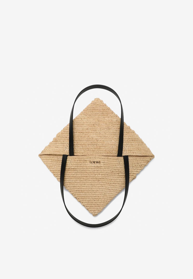 Loewe Puzzle Fold Raffia Tote Bag Natural A779G50X08NF/Q_LOEW-2123