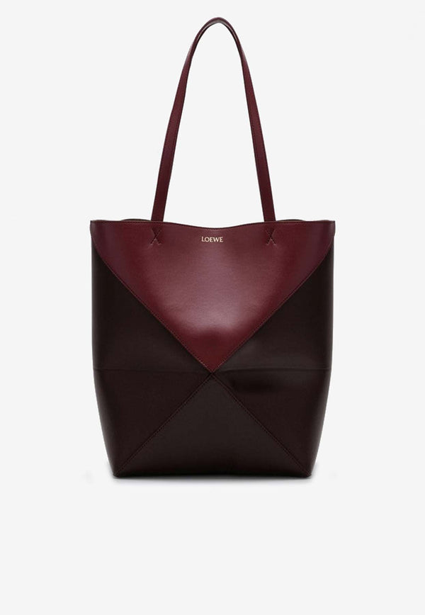 Loewe Puzzle Fold Leather Tote Bag Bordeaux A779G50X18LE/P_LOEW-3763