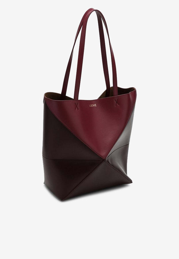 Loewe Puzzle Fold Leather Tote Bag Bordeaux A779G50X18LE/P_LOEW-3763