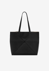 Loewe Medium Puzzle Fold Tote Bag Black A779PEWX04LE/S_LOEW-1100