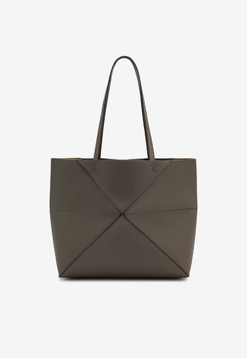 Loewe Medium Puzzle Fold Tote Bag  Brown A779PEWX04LE/S_LOEW-3170
