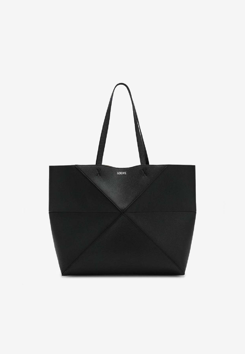 Loewe Large Puzzle Fold Tote Bag  Black A779PTWX01LE/S_LOEW-1100