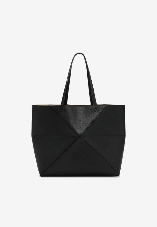 Loewe Large Puzzle Fold Tote Bag  Black A779PTWX01LE/S_LOEW-1100