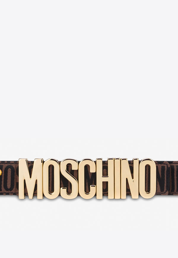Moschino All-Over Jacquard Logo Belt A8004 8268 4103