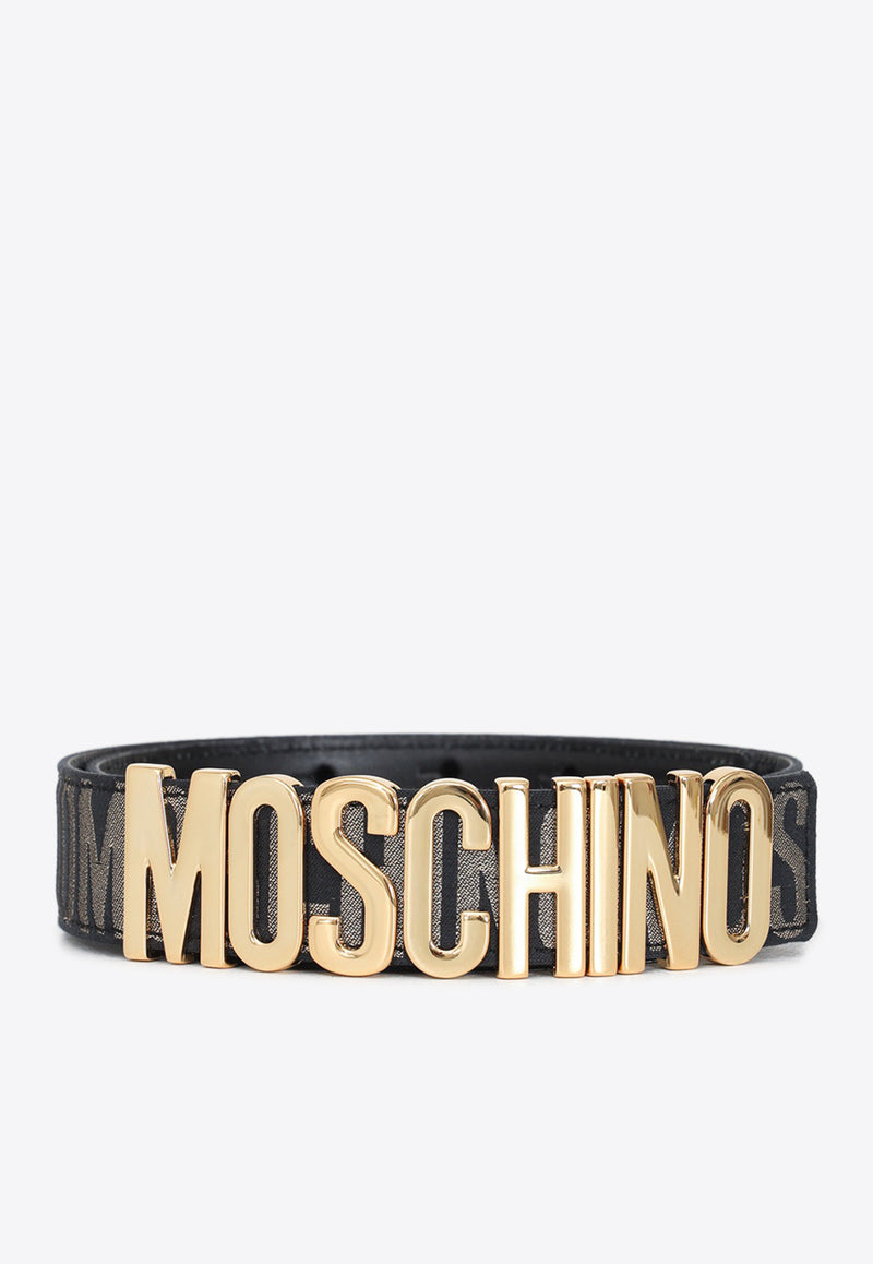 Moschino Logo Lettering Belt A8010 8269 2555 Multicolor