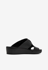 Dolce & Gabbana Logo Plaque Sandals Black A80391 AO602 80999