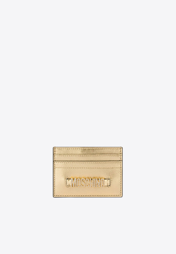 Moschino Lettering Logo Leather Cardholder A8131 8011 1615
