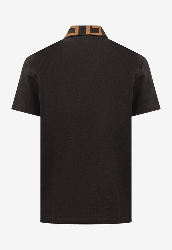 Versace Medusa and Greca Polo T-shirt Black A89492 1A04867 2BK60