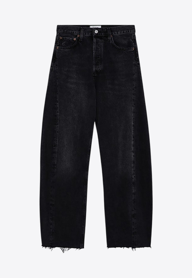 Agolde Luna High-Rise Balloon Jeans Black A90391157/Q_AGOLD-POSS