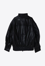 Acne Studios Faux Leather Padded Jacket Gray A90600LE/P_ACNE-900