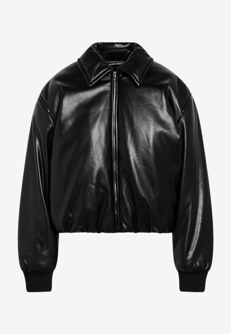 Acne Studios Faux Leather Bomber Jacket Black A90660LE/R_ACNE-900_108-36